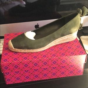 Tory Burch Lace Up Wedge Espradille